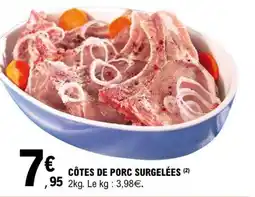 E.Leclerc CÔTES DE PORC SURGELÉES offre