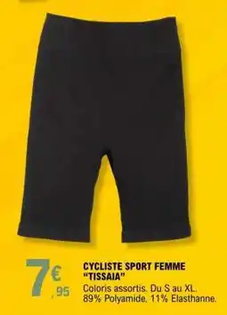 E.Leclerc CYCLISTE SPORT FEMME “TISSAIA” offre