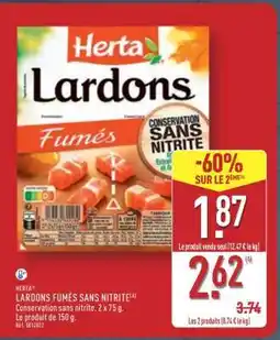 ALDI Herta Lardons Fumés Sans Nitrite offre