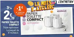 E.Leclerc PAPIER TOILETTE COMPACT offre