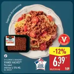 ALDI ST-CLÉMENT LE BOUCHER VIANDE HACHÉE offre