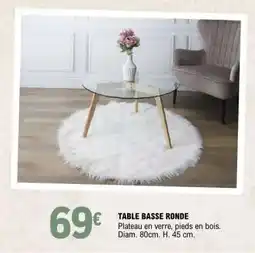 E.Leclerc TABLE BASSE RONDE offre