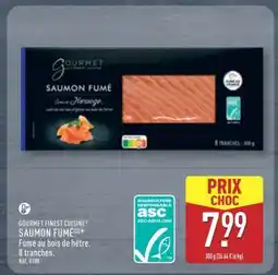 ALDI GOURMET FINEST CUISINE SAUMON FUMÉ offre