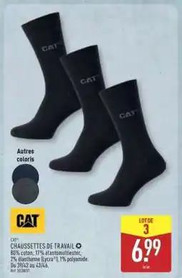 ALDI CHAUSSETTES DE TRAVAIL offre