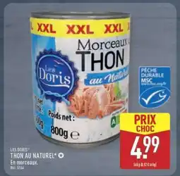 ALDI LES DORIS THON AU NATUREL offre