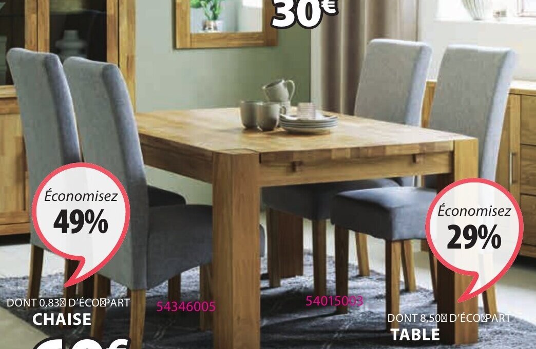 Promo Table Goliath chez JYSK