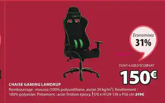 JYSK Chaise Gaming Lamdrup offre