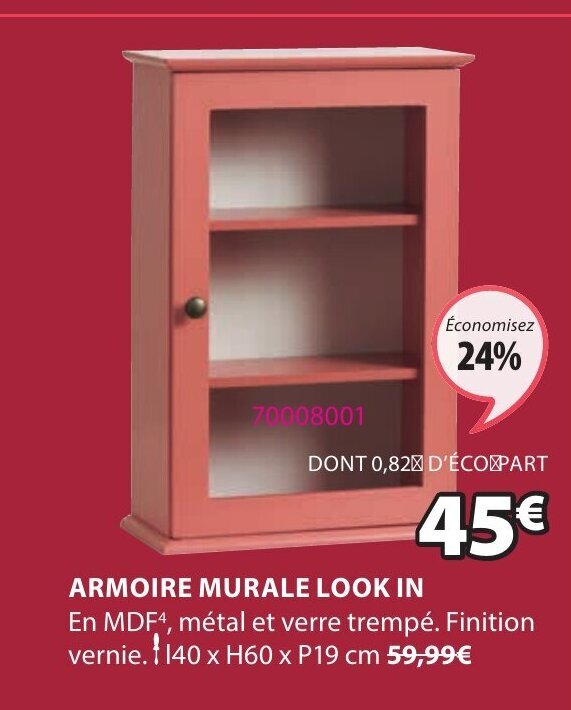 Promo Armoire Murale Look In chez JYSK