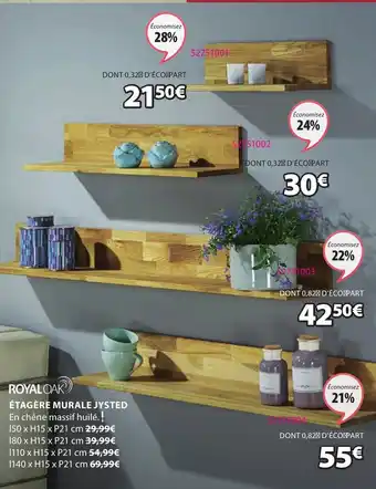 JYSK Étagère Murale Jysted offre