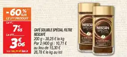 Netto Café soluble spécial filtre nescafé offre