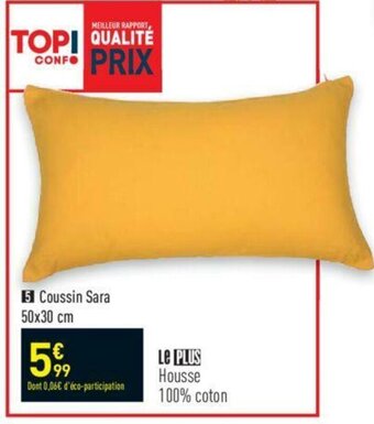 Conforama Coussin Sara offre