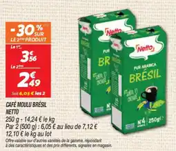 Netto Café moulu brésil netto offre