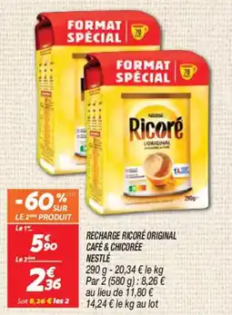 Netto Recharge ricore original café & chicorée nestlé offre