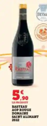 Super U Rasteau aop rouge domaine saint alimant 2022 offre