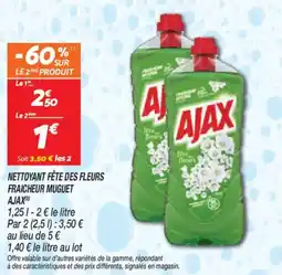 Netto Nettoyant fête des fleurs fraicheur muguet a ajax offre