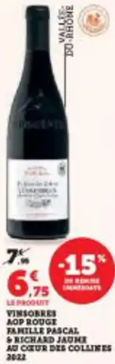 Super U Vinsobres mop rouge famille pascal richard jaume au cœur des collines offre