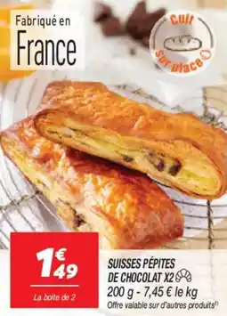 Netto Suisses pépites de chocolat x2 offre