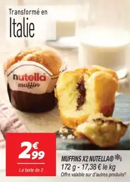 Netto Muffins x2 nutella offre