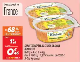 Netto Carottes rapées au citron de sicile bonduelle offre
