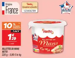 Netto Rillettes du mans netto offre