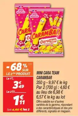 Netto Mini cara team carambar offre