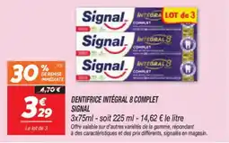 Netto Dentifrice intégral 8 complet signal offre