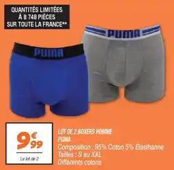 Netto Lot de 2 boxers homme puma offre
