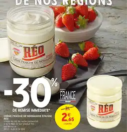 Intermarché Hyper Crème fraîche de normandie épaisse réo offre