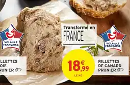 Intermarché Hyper Rillettes de canard prunier offre