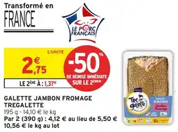 Intermarché Hyper Galette jambon fromage tregalette offre