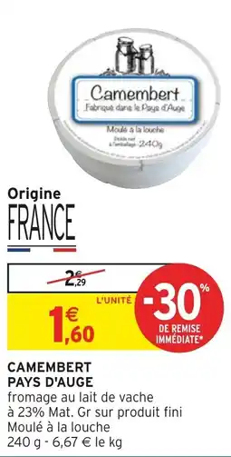 Intermarché Hyper Camembert pays d'auge offre