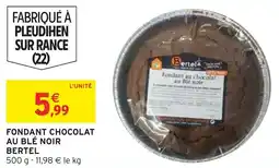 Intermarché Hyper Fondant chocolat au blé noir bertel offre
