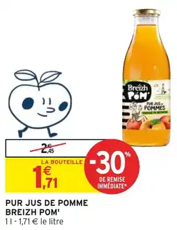 Intermarché Hyper Pur jus de pomme breizh pom offre
