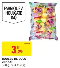 Intermarché Hyper Boules de coco zip zap offre