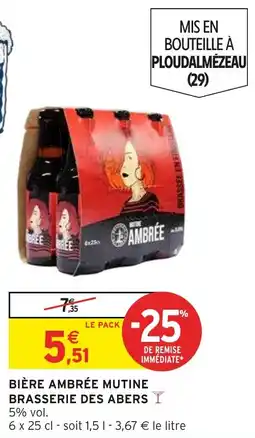 Intermarché Hyper Bière ambrée mutine brasserie des abers offre
