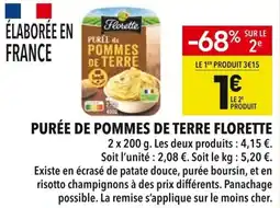 Supeco Purée de pommes de terre florette offre