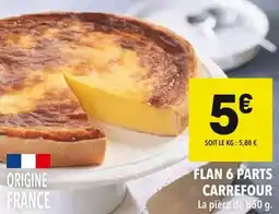 Supeco Flan 6 parts carrefour offre