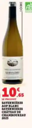 Super U Saveniers aop blanc saven nieres chateau de chamboureau offre