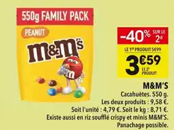 Supeco m&ms offre