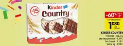 Supeco Kinder country offre