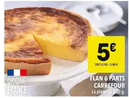 Supeco Carrefour Flan 6 parts offre