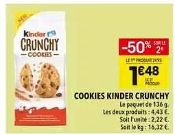 Supeco Kinder Cookies Crunchy offre