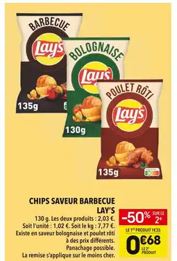 Supeco Lay's Chips saveur barbecue offre