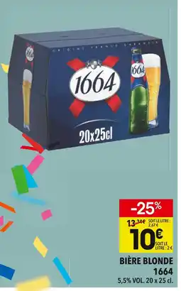 Supeco 1664 Bière blonde offre