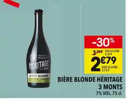 Supeco 3 Monts Bière blonde Héritage offre