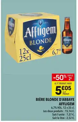Supeco Affligem Bière blonde d'Abbaye offre