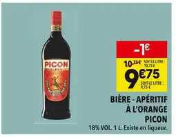 Supeco PICON Bière - Apéritif à l'orange offre