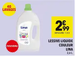 Supeco Lina Lessive liquide couleur offre