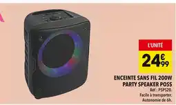 Supeco Poss ENCEINTE SANS FIL 200W PARTY SPEAKER offre
