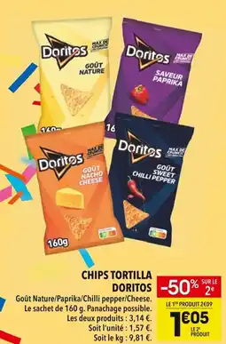 Supeco Chips tortilla doritos offre